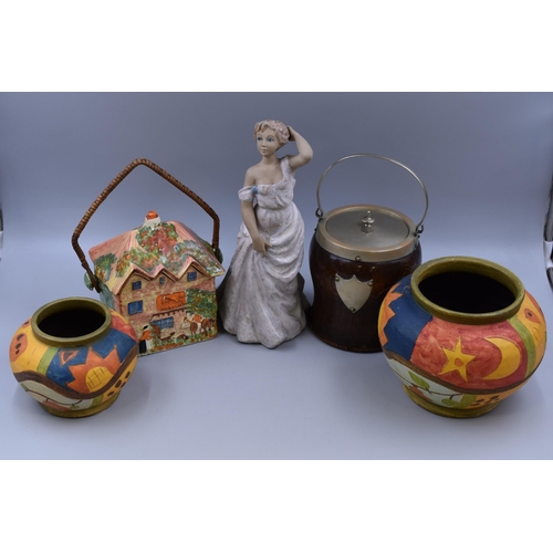 904 - Spanish Porcelain Figurine, Ice Bucket, Contemporary Designed Vases and More