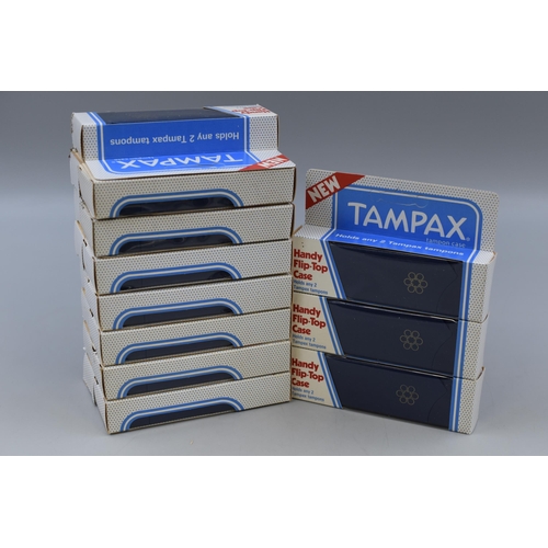 907 - Fourteen New Unused Tampax Handy Flip Top Cases