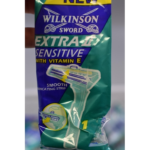 919 - A Selection of Approx 37 Wilkinson Sword Extra II Sensitive Razors