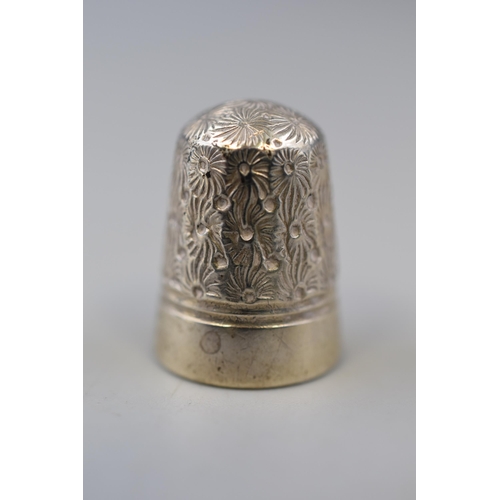 6 - Charles Horner Silver Thimble (7)