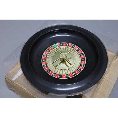 951 - Roulette and Black Jack Table Covers with Cards, Roulette Wheels, and Chips