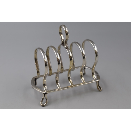 38 - Hallmarked Silver Toast Rack