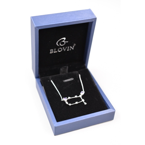 49 - Blovin Sterling Silver Zodiac Constellation Pendant Necklace Complete with Presentation Box