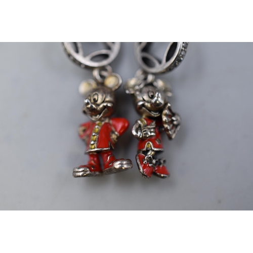 99 - Two 925. Silver Disney Mickey and Minnie Mouse Charms