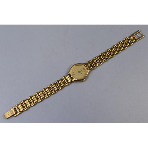 107 - A Gold Tone Ladies Tissot (E421K) Quartz Watch