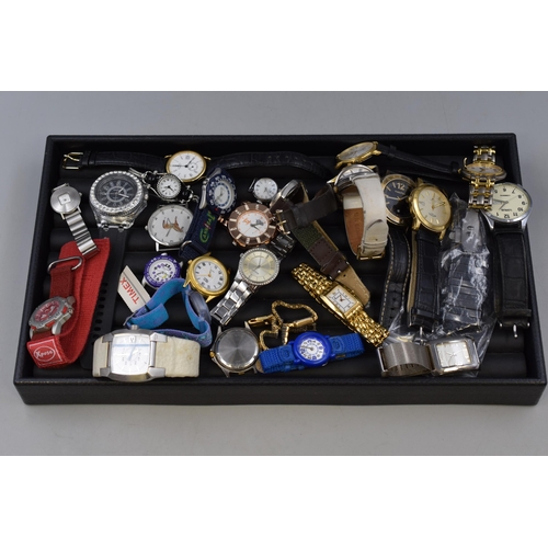 143 - A Large Selection of Quartz Watches for Spares or Repairs