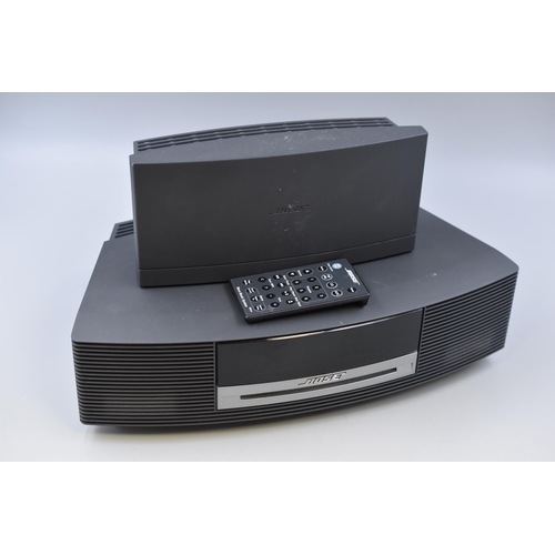 520 - Bose Wave Music System with Wave DAB Modual and Remote Model Number AWRCC5 Powers on when tested