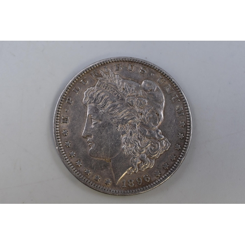 151 - A Silver 1896 USA Morgan Dollar