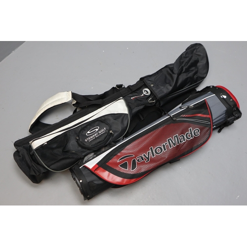 536 - TaylorMade golf bag with stand and a small Asbri golf carry bag