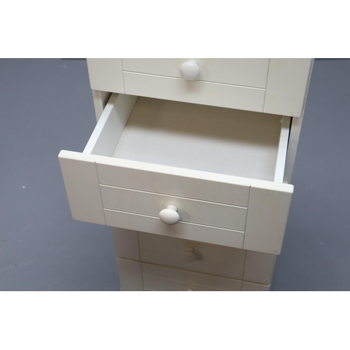 545 - White Tower Storage unit with 6 Drawers (39