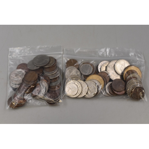 169 - Selection of USA and Canadian Coins