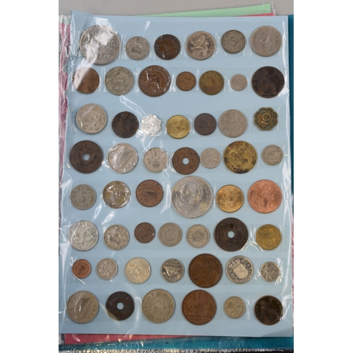 175 - Folder Containing Approx 20 British and Foreign Coins