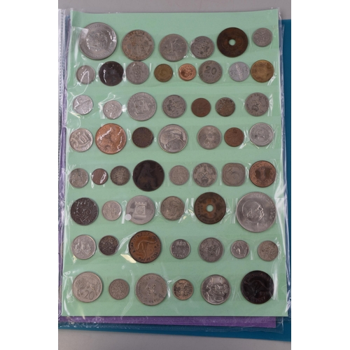 175 - Folder Containing Approx 20 British and Foreign Coins