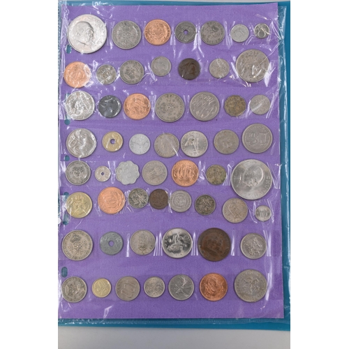 175 - Folder Containing Approx 20 British and Foreign Coins