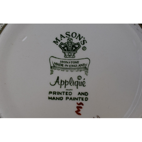 180 - Mason's Ironstone Applique Bowl, Printed and Hand Painted.