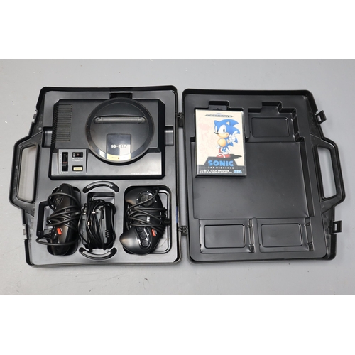 588 - Vintage Retro Sega Mega Drive 16-Bit Games Console complete with Controllers, Power Lead and Sevente... 