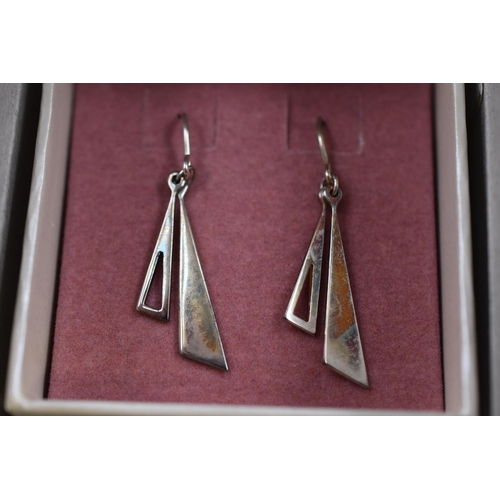 183 - Three Brand New Silver 925 Dangly Earrings Complete in Presentation Boxes