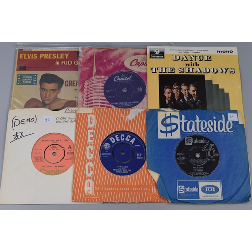 491 - A Selection of Singles and EP Records, mainly 1950's and 1960's to include The Beatles, The Drifters... 