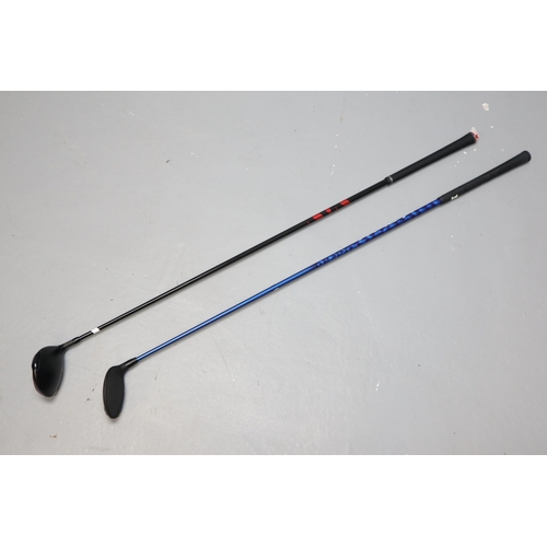 641 - Two Quality 3 Wood Golf Clubs To Include TaylorMade Stealth 15 Degree With Fujikura Ventus Shaft, An... 