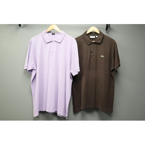 570 - Four mens designer XXL golf shirts to include Galvin Green, BOSS and Lacoste