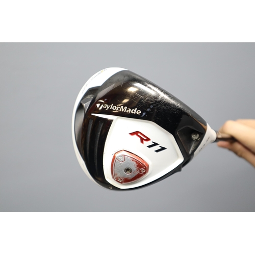 643 - Two TaylorMade R11 Golf Clubs With Fujikura Blur Shafts. Includes 10.5 Degree Driver, And 15.5 Degre... 