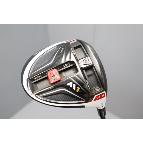 647 - A TaylorMade M1 10.5 Degrees Driver With Fujikura Shaft, And Cover