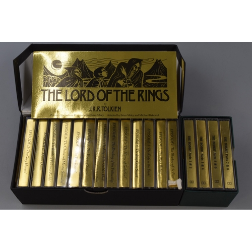 202 - The Lord of The Rings cassette tape collection by J.R.R Tolkien, 13 tapes in total and the hobit vol... 