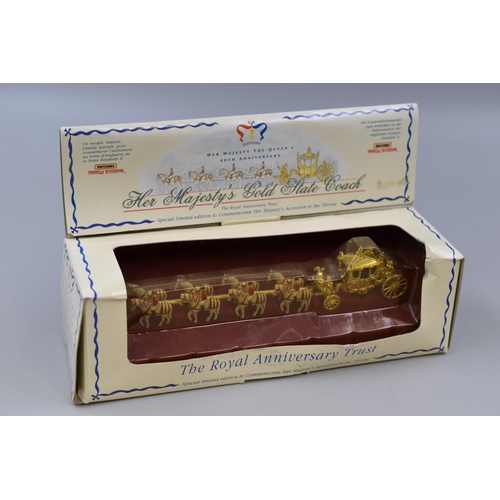 203 - A Boxed Collectable Matchbox Her Majesty's Gold State Coach