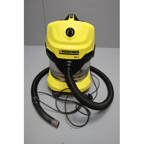 653 - KARCHER WD 4 Premium Wet & Dry Vacuum Cleaner (Powers On When Tested)