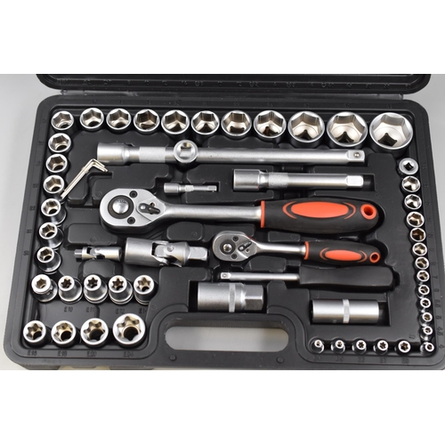 673 - A Complete Approx 100 Piece Cased Socket Set