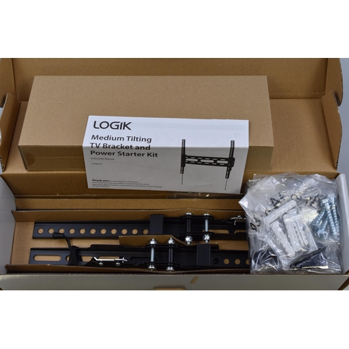 683 - LOGIK Medium Tilting TV Bracket and Power Starter Kit (Seems to be Complete)