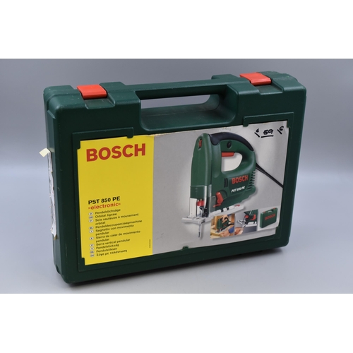 715 - BOSCH PST 850 PE Jigsaw with Blade Accessories (Powers On When Tested)