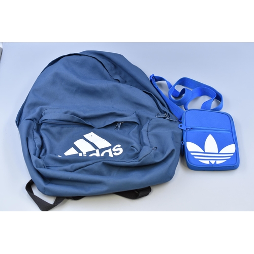 719 - An Adidas Backpack, With Adidas Originals Small Gent's Bag