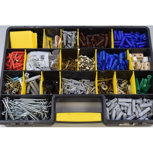 710 - Two Compartment Organiser Cases Complete with Contents Including Nails, Screws and More