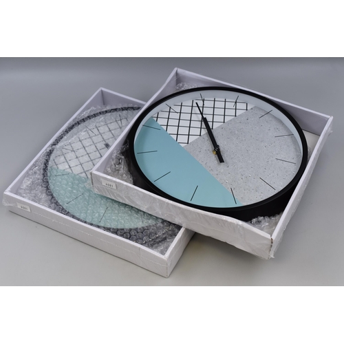 723 - Two New Cemporia at Home Collection Contemporary Wall Clock (12