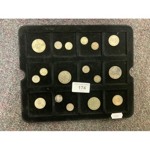 174 - Selection of George V Silver Florins, Shillings, and Three pence Coins