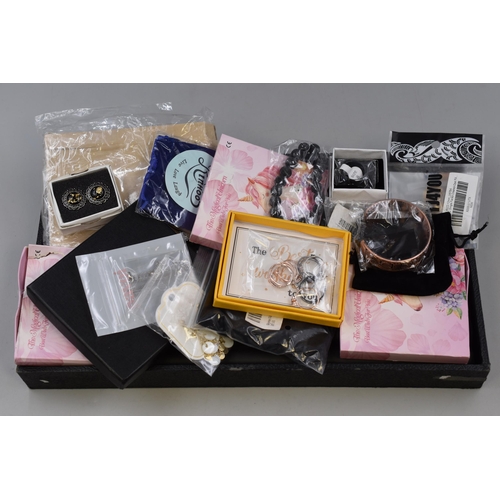 145 - Mixed Tray of Brand new Jewellery Items to include Bracelets, Earrings, Rings and more