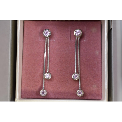 182 - Three Brand New Silver 925 Earrings Complete in Presentation Boxes