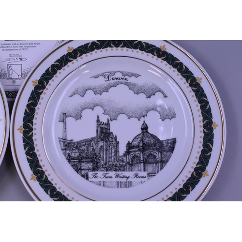 364 - Four limited edition Darwen plates by The Canterbury Collection position 116/200 in the collection w... 