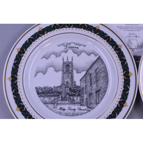 364 - Four limited edition Darwen plates by The Canterbury Collection position 116/200 in the collection w... 