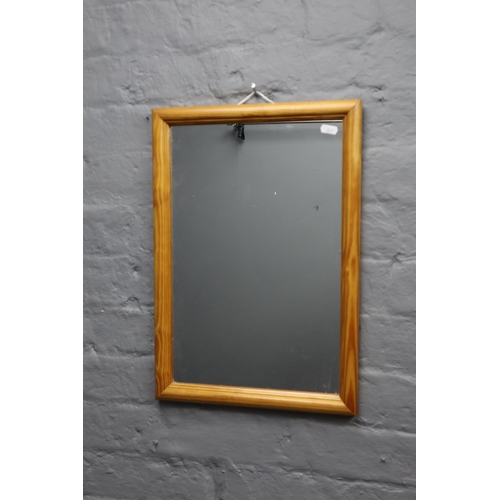 427 - A Pine Framed Wall Mirror, Approx 20