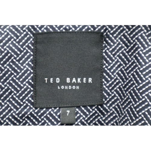 551 - Ted Baker size 7 (3XL) Mens designer coat with zip in neck warmer