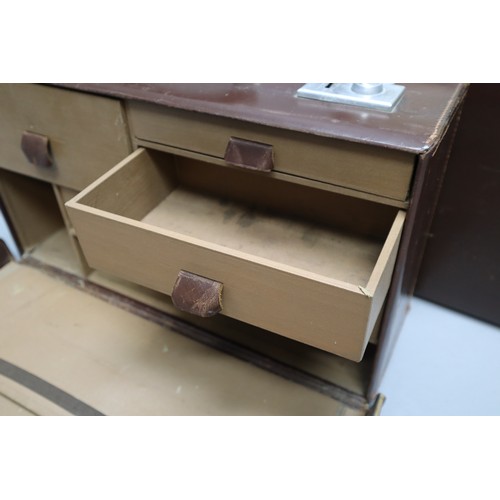 931 - Two Leather Briefcases To Include Doctor's Case With Internal Drawers, And Case With Top Compartment... 