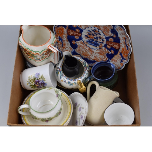 932 - Selection of Mixed Named Pottery Items to Include Denby, Royal Adderley, Jersey Pottery, Wedgewood, ... 