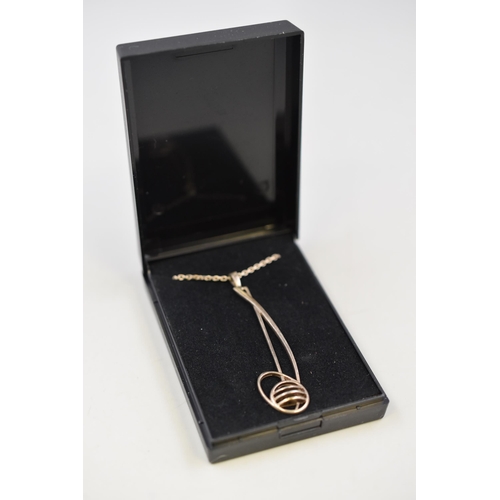 5 - Sterling Silver Musical Pendant Necklace Complete with Presentation Box