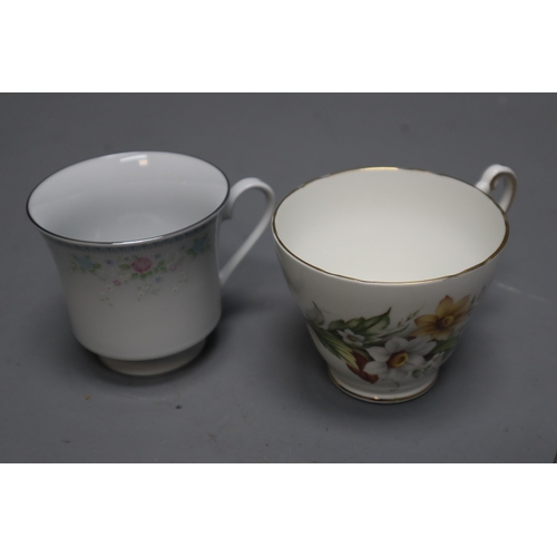 982 - A Selection of Various China Trios/Duos, With a Set of Espresso Cups in Tin. Includes Crown Ming, Re... 