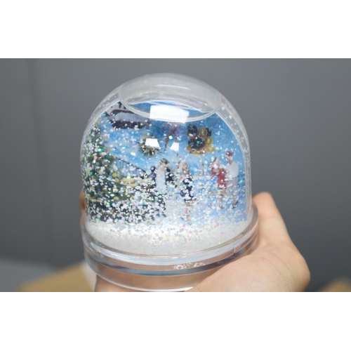 974 - Approx 95 Brand New Photo Snow Globes in Two Full Outer Boxes and 1 Part Box. Each Globe Individuall... 