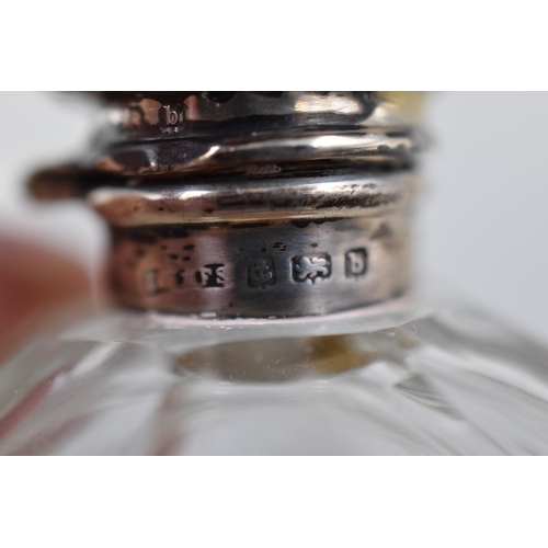 28 - Hallmarked Silver Lidded Scent Bottle with Stopper