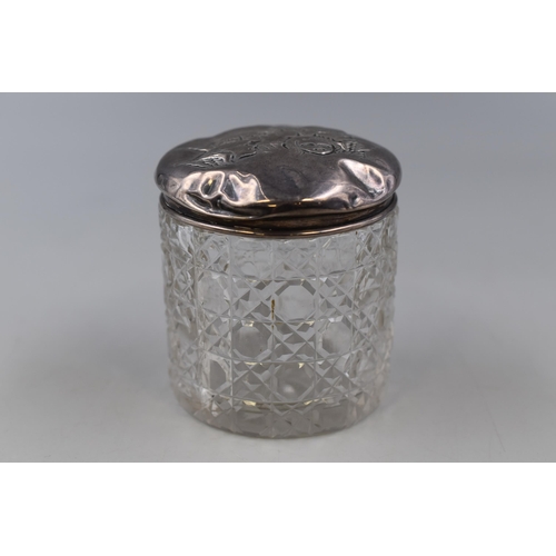 31 - Hallmarked Silver Lidded Dresser Jar