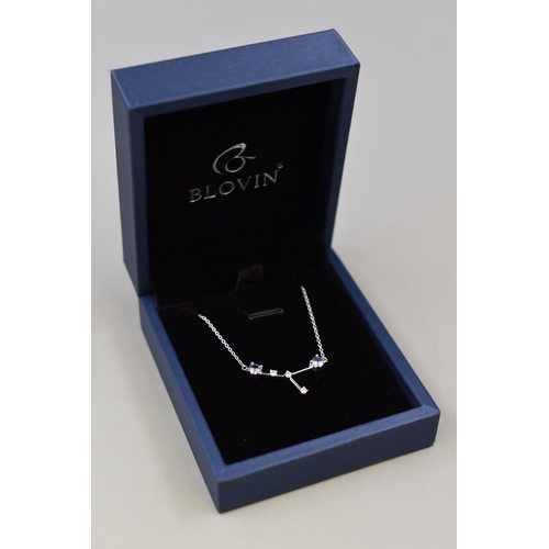 51 - Blovin Sterling Silver Zodiac Constellation Pendant Necklace Complete with Presentation Box